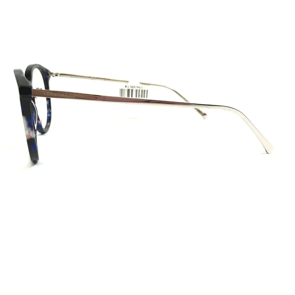 Longchamp Eyeglasses Frames LO2605 461 Tortoise Blue Silver Round 51-19-140